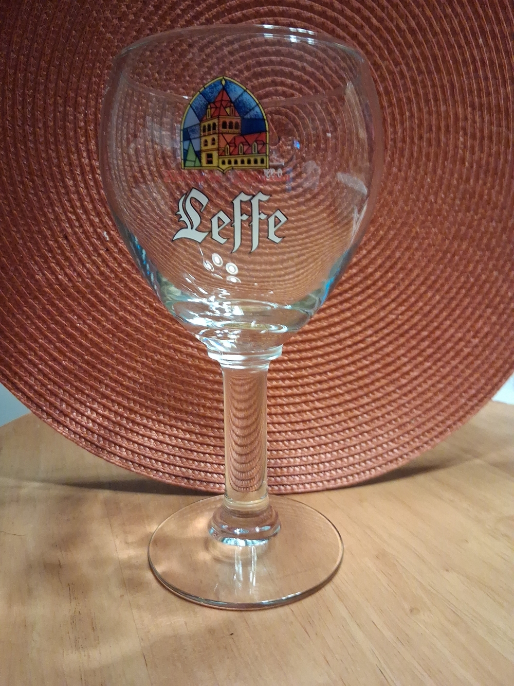 Leffe Branded Clear Beer Goblet Glass - Clear